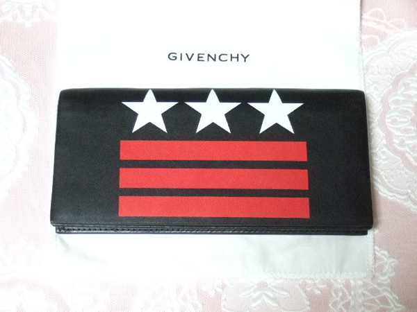 ジバンシィスーパーコピー GIVENCHY レザー長財布 星スター